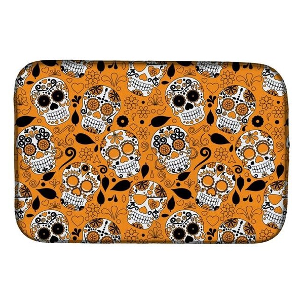 Carolines Treasures Carolines Treasures BB5118DDM Day of the Dead Orange Dish Drying Mat BB5118DDM - main